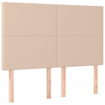 Cabecero Capuchino 144x5x118/128 Cm Piel Sintética Vidaxl