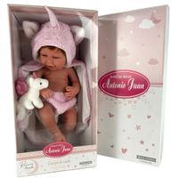 munecas antonio juan munecas antonio juan recien nacida nica pelirroja capa y peluche de unicornio 5000