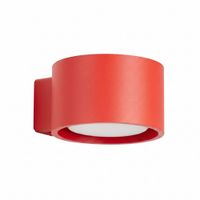 aplique rojo aluminio alt 6 cm