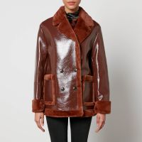 ps paul smith faux shearling jacket - uk 8
