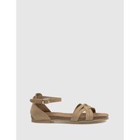 kamome sandalias bio fontal taupe para mujer