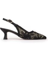 de pedro miralles zapato trenzado flores 17810 de negro