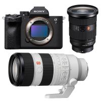camara mirrorless sony alpha 7 iv 33 mp full frame kit fe 24-70mm f28 gm ii  fe 70-200mm f28 gm ii