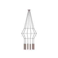 lampara colgante rose 6 luces