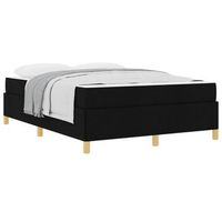 estructura de cama negro 140 x 190 cm tela vidaxl