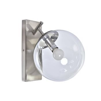 Lampara Aplique Metal Cristal 20x25x27 Bola