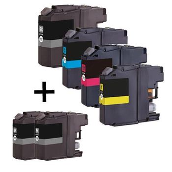Compatible Multipack Brother MFC-J4510DW Printer Ink Cartridges (6 Pack) -LC127XLBK