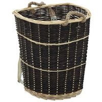 cesto para lena con correas transporte sauce natural 57x51x69cm vidaxl