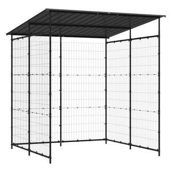 Cobertizo Para Bicicletas Acero Negro 190x190x222 Cm Vidaxl