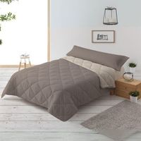 relleno nordico 300gr bicolor reversible cama 150cm 240x220cm visonbeige donegal collections
