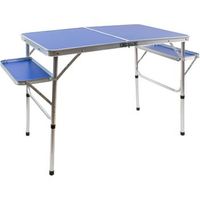 conjunto de mesa plegable para camping - azul