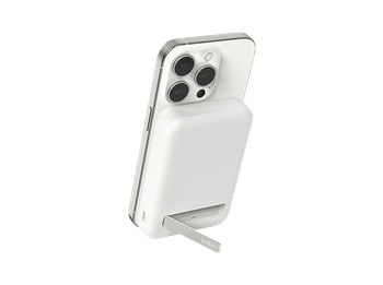 Powerbank - Belkin BoostCharge Pro Batería externa magnética 8K con Qi2 (15 W), 8000 mAh, 1x USB-C, Blanco