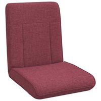 sillon ajustable rojo vino tela vidaxl