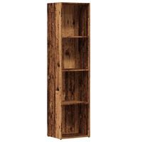 estante estanteriaria de madera ingenieria madera envejecida 36x30x143 cm