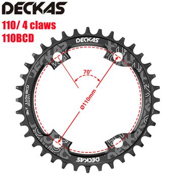 Deckas 110BCD plato de 4 garras para bicicleta de carretera rueda de cadena ancha estrecha parashimano R7000 R8000 R9100 R9000 4700 5800 6800 R2000 R3000