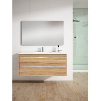 Mueble Slider 120 Cm 1s, Eucalipto. Pack Mueble + Lavabo.