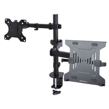 StarTech Brazo Soporte Ajustable con Bandeja VESA para un Portátil 4.5Kg y un Monitor hasta 32
