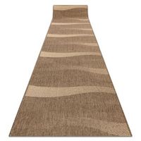 alfombra de pasillo sizal floorlux modelo 20212 color cafecolor mai 70x1050 cm