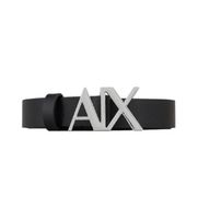 ax armani exchange para mujer 941125cc71900020 cinturon de piel negro 80cm casual clasico