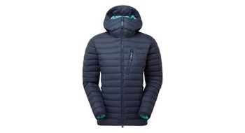 Abrigo con capucha para mujer mountain equipment earthrise azul