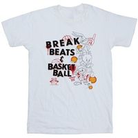 dessins animes camiseta break beats basketball para hombre