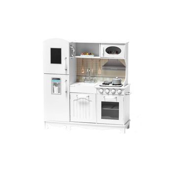 Cocina De Madera 95x32x103cm Blanco - Cocinas Infantiles De Juguete Para Niños