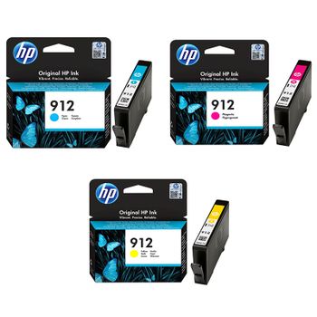 Original Multipack HP OfficeJet 8013 Printer Ink Cartridges (3 Pack) -3YL77AE