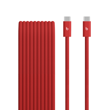 BEATS 240W USB-C TO USB-C BRAIDED CABLE (3 M / 10 FT) - RAPID RED