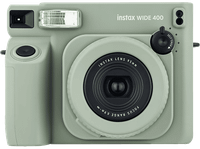 camara instantanea - fujifilm instax wide 400 86 mm x 108 mm exposicion automatica flash temporizador verde