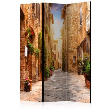 Biombo - Colourful Street In Tuscany (135x172 Cm)