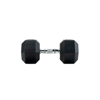 mancuernas de goma hexagonales 175 kg par bodytone h17