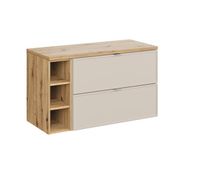 mueble bajo lavabo 100cm 3 compartimientos alba cachemira