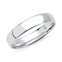 anillo grabable para hombre en oro blanco 14 quilates