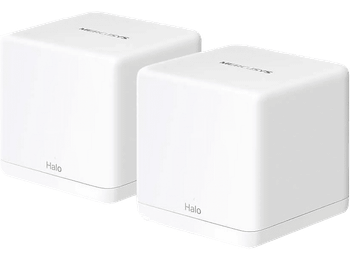 Sistema WiFi Mesh - Mercusys Halo H60X, Pack 2, 1500 Mbps, MU-MIMO, 350 m², +100 Dispositivos, Blanco
