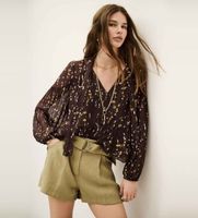 bash para mujer 1h25kama blusa kamala marron 34 casual viscosa manga larga