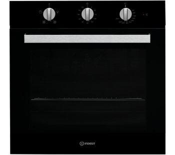 INDESIT Aria IFW 6330 Electric Single Oven - Black, Black
