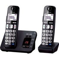 kx-tge722eb cordless phone - twin handsets