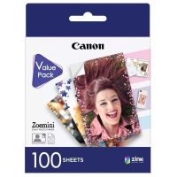 papel fotografico canon zink 100 hojas para zoemini 5x76 cm