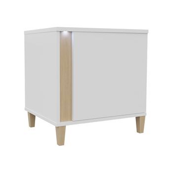 Mesilla De Noche Livseri 111, Número De Puertas: 1, Aglomerado Laminado, 50x52x40cm