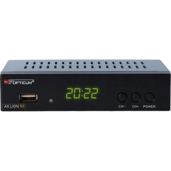 Tuner de TV Opticum AX Lion NS DVB-T2 Full HD USB TimeShift