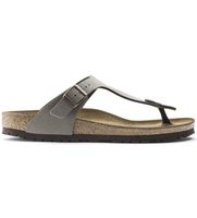 birkenstock para hombre 43391 sandalias gizeh birko-flor ajuste regular gris 37 plano ninguno casual