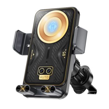Soporte para teléfono de automóvil inalámbrico X18 15W con carga inalámbrica,detección por infrarrojos,apertura y cierre
