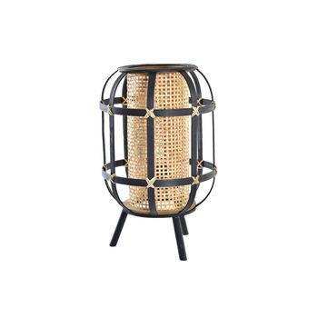 Lampara Sobremesa Bambu 31x31x51 Natural Marron