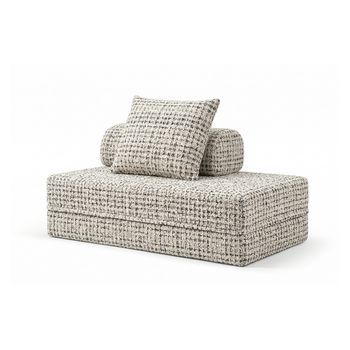 Sofá Modular 2 Lugares Convertibletweed Gris