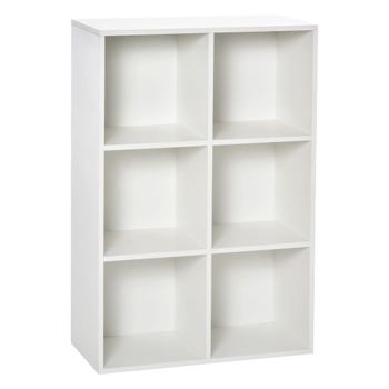 Estantería para libros 65.5x30x97.5 cm blanco