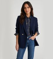 pennyblack para mujer 2621046032200 blazer cruzado de cady bussola marino 40 casual poliester