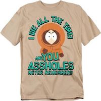 south park camiseta you assholes never remember para mujer
