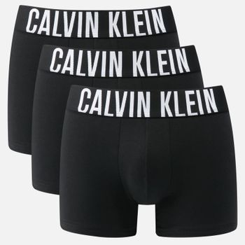 Calvin Klein Three-Pack Intense Power Cotton-Blend Trunks - S