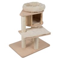 natural paradise scratching tree - magnolia s - cream