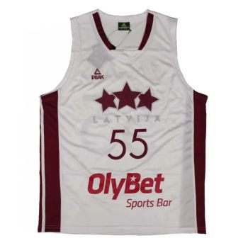 Camiseta Arturs Zagars Seleccion de Letonia - Peak Blanca